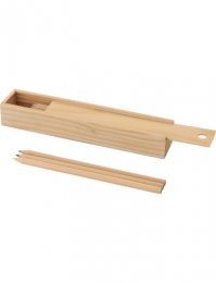 WP570: Wooden Pencil Box Set 12-piece