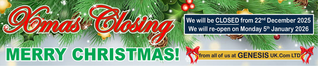 Merry Christmas! Xmas closing: we will be closed from 22nd December 2025, we will re-open on Monday 5th January 2026.