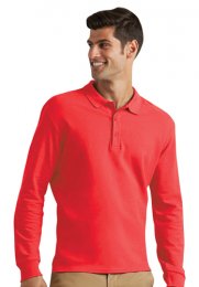 GS44: Midweight Long Sleeve Polo Shirt