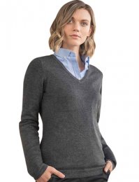 VL19: Ladyfit Lightweight V-Neck Sweater