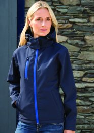 RS341: Ladies Hooded Soft Shell Jacket